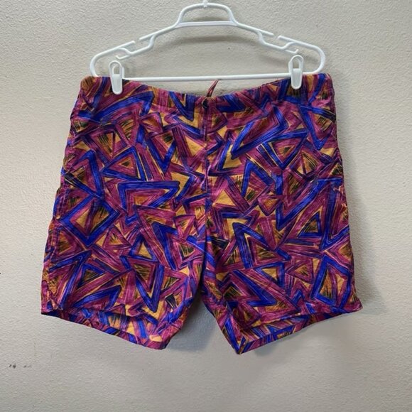 Chaps Other - Vintage 80s 90s Chaps Ralph Lauren Mens Surf Board Shorts Trunks Size L Retro